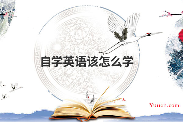 自学英语该怎么学