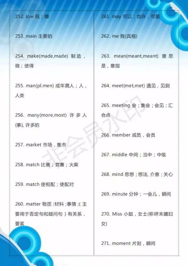 中考英语词汇_中考词汇英语2024可打印_中考词汇英语2024