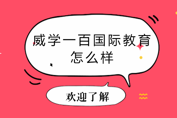 天津威学一百国际教育怎么样
